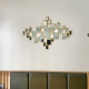 The luxury hanging wall living room mirror