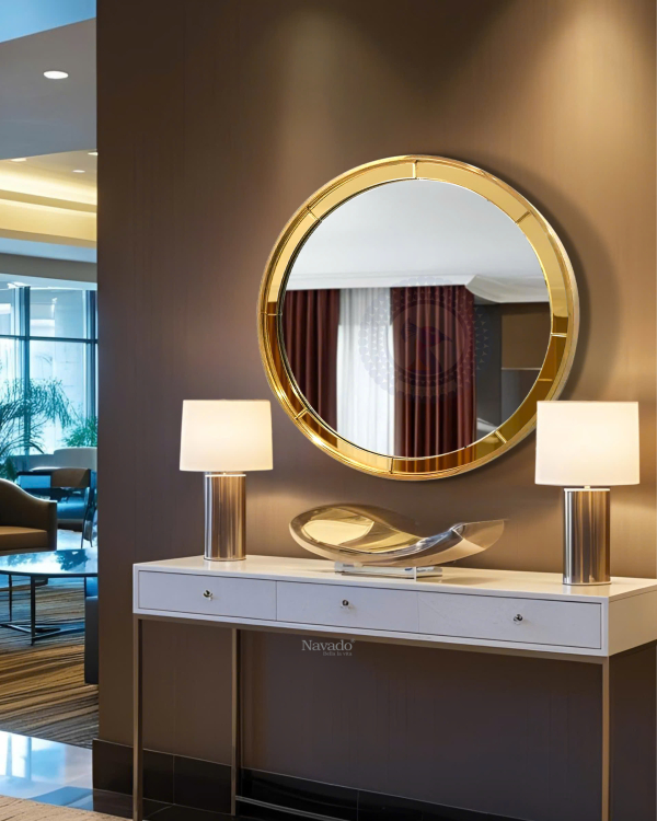 Golden Round Artistic Vanity Mirror NAV 2135B