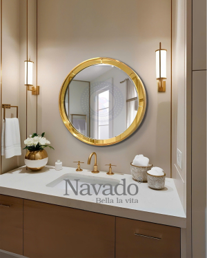 Golden Round Artistic Bathroom Mirror NAV 2135B 