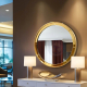 Golden Round Artistic Wall Mirror NAV 2135B