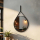 BATHROOM MIRROR LEATHER CORD