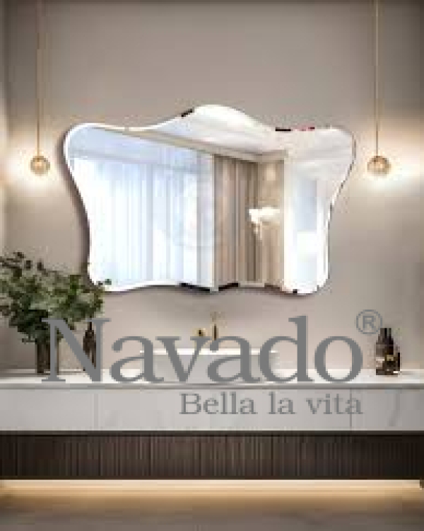 ART BATHROOM WALL DECORATE MIRROR