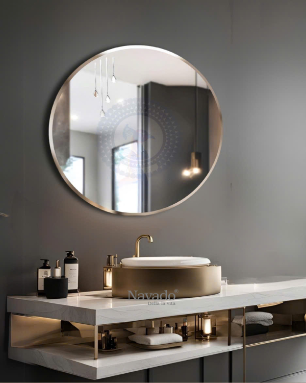 MIRROR D60CM DECORATE BATHROOM