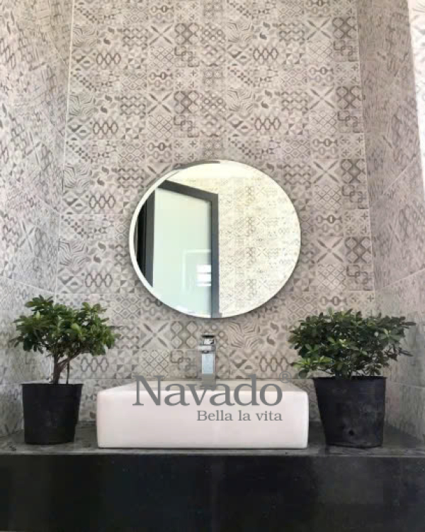 MIRROR D60CM DECORATE BATHROOM