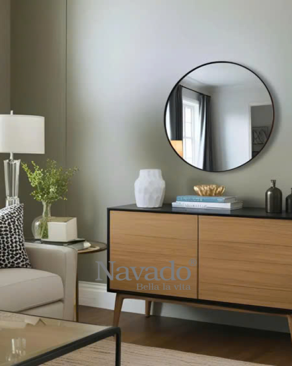 Round mirror bathroom Optima 