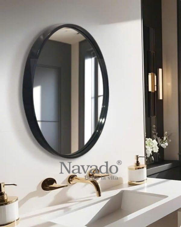 Round mirror bathroom Optima 