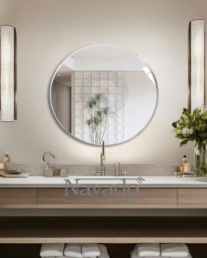 MIRROR D60CM DECORATE BATHROOM