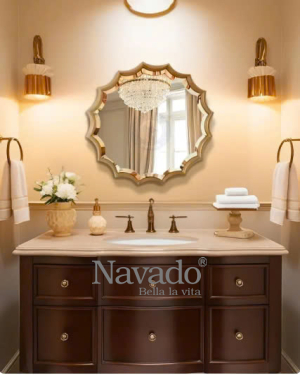 NATASA ART WALL MIRROR 90CM