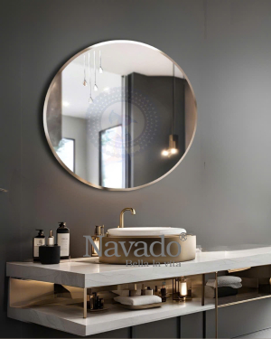 ROUND MODERN MAKEUP MIRROR WALL BEDROOM