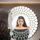 High-quality interior decoration mirror with peacock pattern