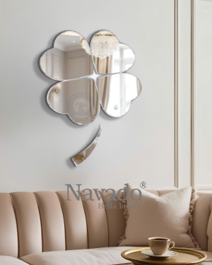 Artistic Four-leaf Clover Interior Decor Mirror NAV 2140