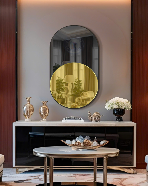 Golden Artistic Wall Mirror NAV 2144