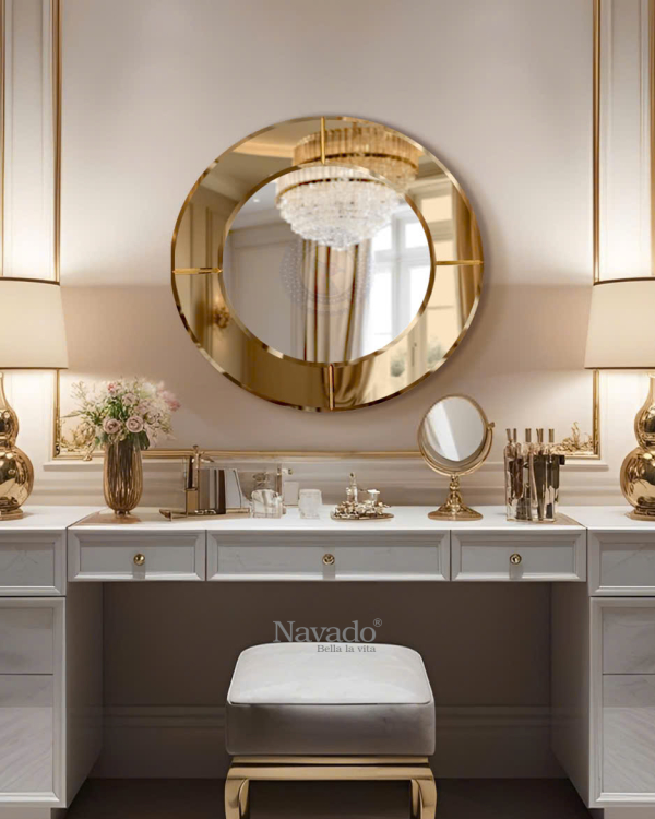 Round Artistic Interior Decor Mirror NAV 2141