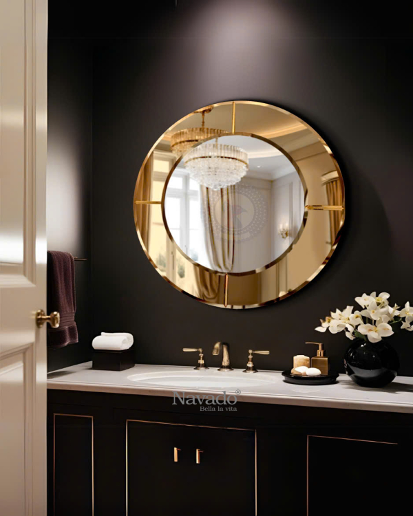 Round Artistic Makeup Mirror NAV 2141