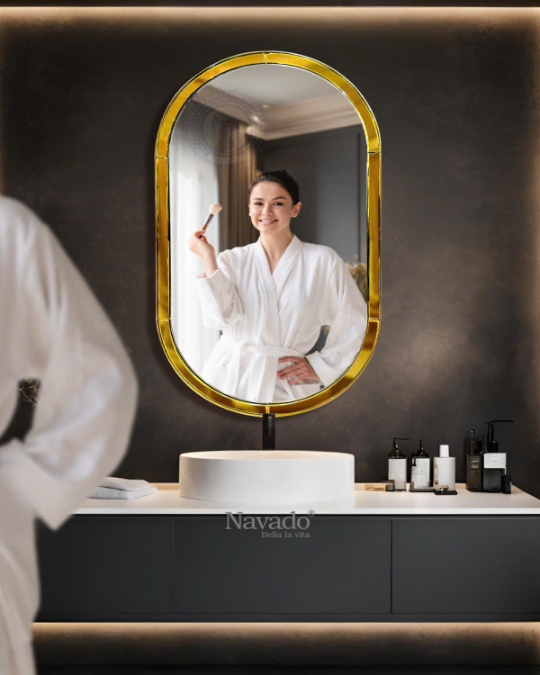 Golden Artistic Vanity Mirror NAV 2132