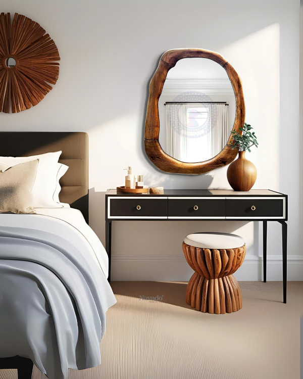 Wooden Artistic Interior Decor Mirror NAV 2145