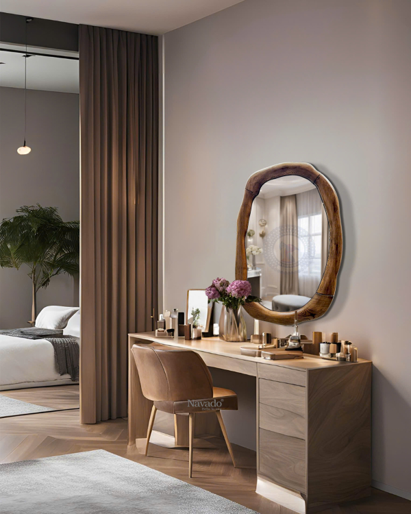 Wooden Artistic Wall Mirror NAV 2145