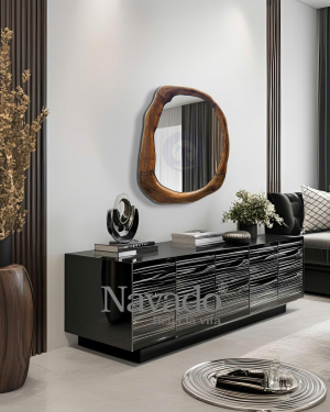 Wooden Artistic Interior Decor Mirror NAV 2145