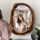 Wooden Artistic Makeup Mirror NAV 2145