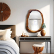 Wooden Artistic Makeup Mirror NAV 2145