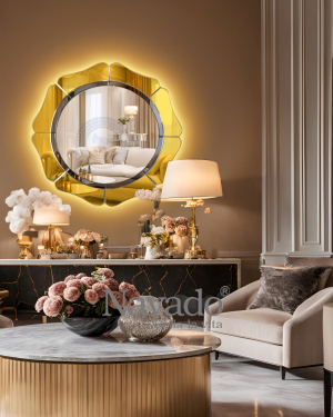 LED Artistic Wall Decor Mirror Gerber Nav 6001