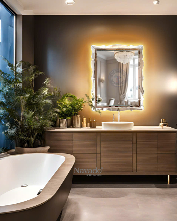 LED Artistic Rectangle Makeup Mirror Anna NAV 6002A