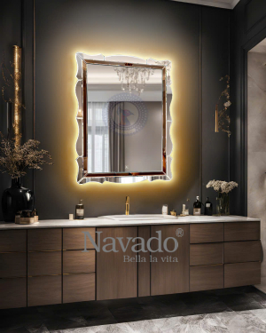 LED Artistic Rectangle Wall Mirror Anna NAV 6002A