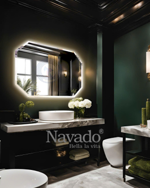 LED Octagonal Interior Decoration Mirror