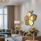 Artistic Golden Flower Bedroom Mirror