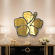 Artistic Golden Flower Bedroom Mirror