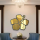 Artistic Golden Flower Bedroom Mirror