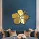 Artistic Golden Flower Decor Mirror