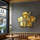 Artistic Golden Flower Decor Mirror