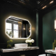 LED Octagonal Bathroom Decor Mirror