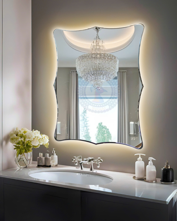 LED Artistic Bathroom Decoration Mirror