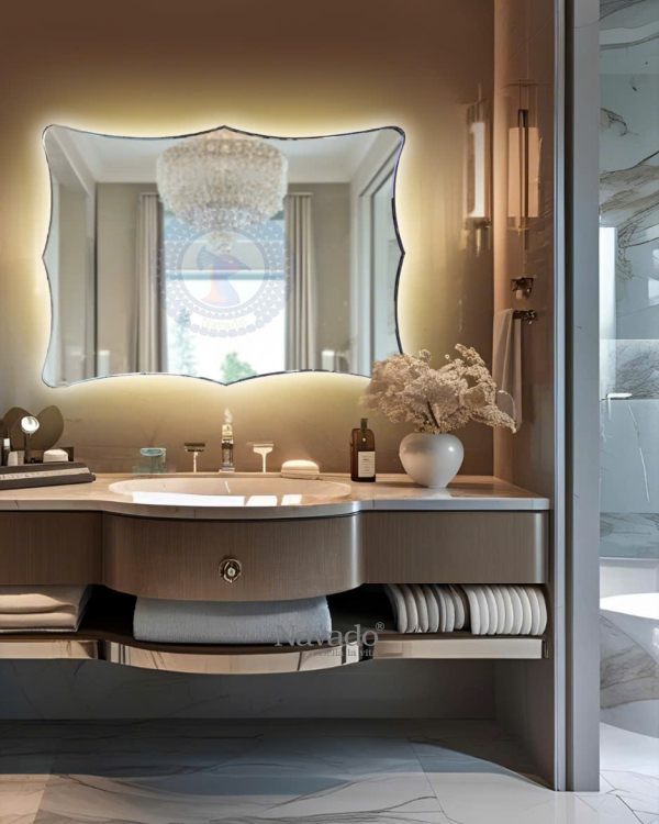 LED Artistic Bathroom Decoration Mirror