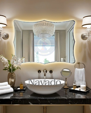 LED Artistic Bathroom Decoration Mirror