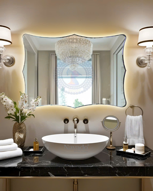 Artistic LED Rectangle Vanity Mirror