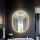 Artistic LED Oval Bathroom Mirror