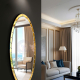 Full-length Oval Golden Frame Mirror