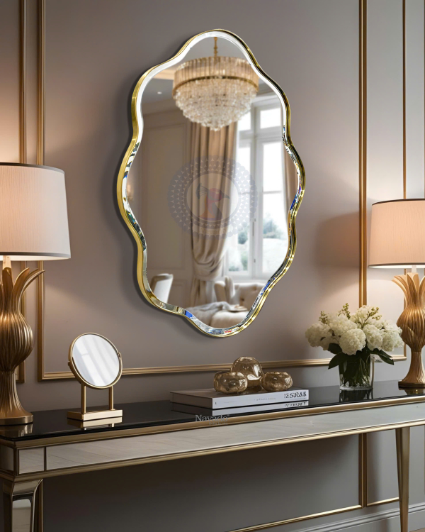 Artistic Golden Frame Vanity Mirror