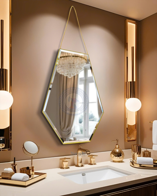 Artistic Silver Frame Vanity Mirror