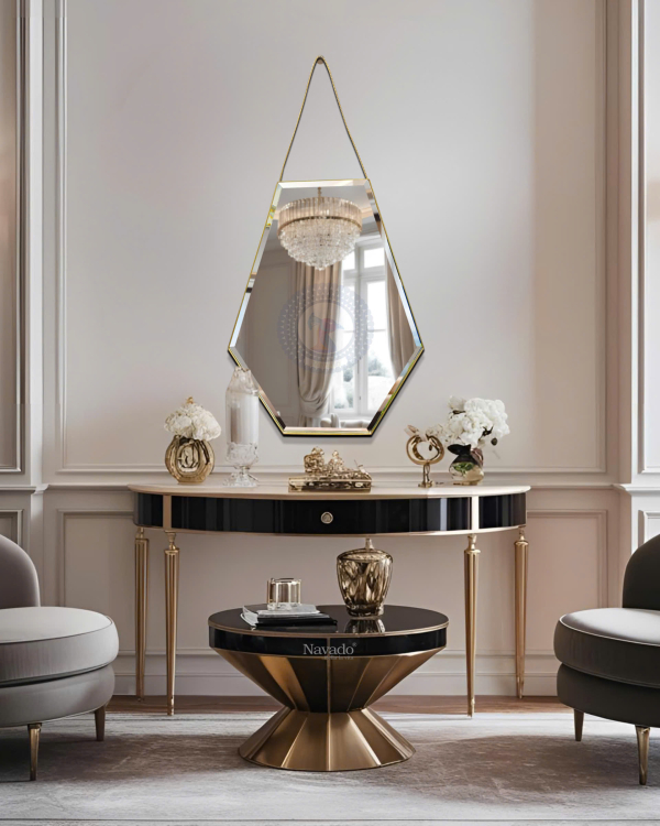 Artistic Silver Frame Vanity Mirror