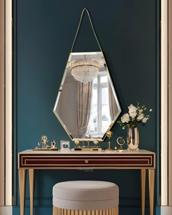 Artistic Silver Frame Mirror