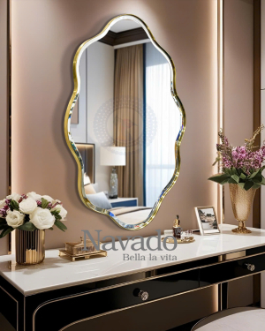 Artistic Golden Frame Vanity Mirror