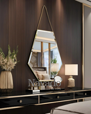 Artistic Silver Frame Mirror
