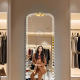 Full-Length Artistic Beaded Vanity Mirror 