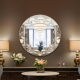 Geometric Artistic Round Mirror