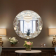 Geometric Artistic Round Vanity Mirror 
