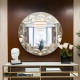 Geometric Artistic Round Mirror
